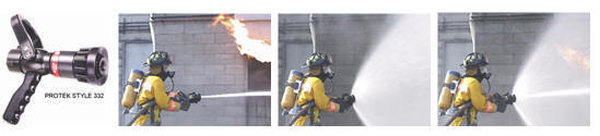 หัวฉีดน้ำดับเพลิง แบบไร้แรงสะท้อน ด้ามปืน PROTEK 366