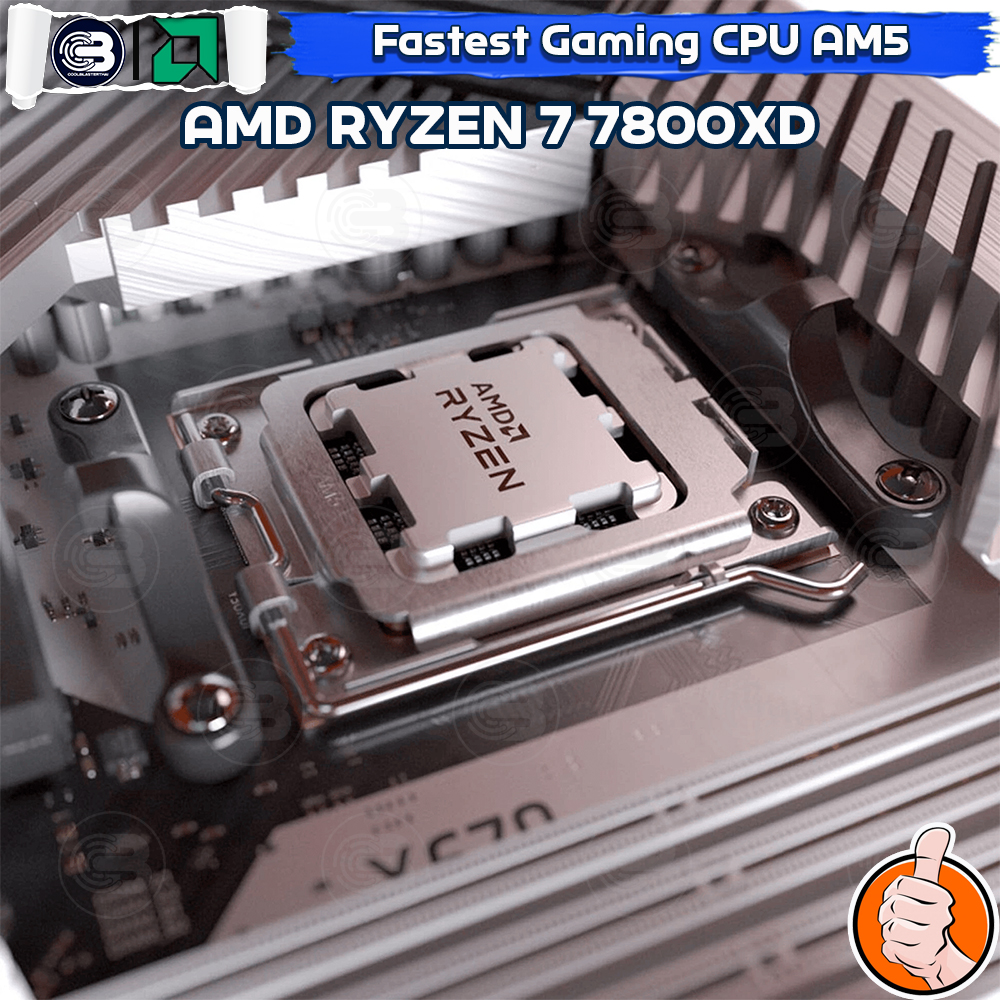 CoolBlasterThai] CPU AMD RYZEN 7 7800X3D 8 CORE/16 THREAD (SOCKET