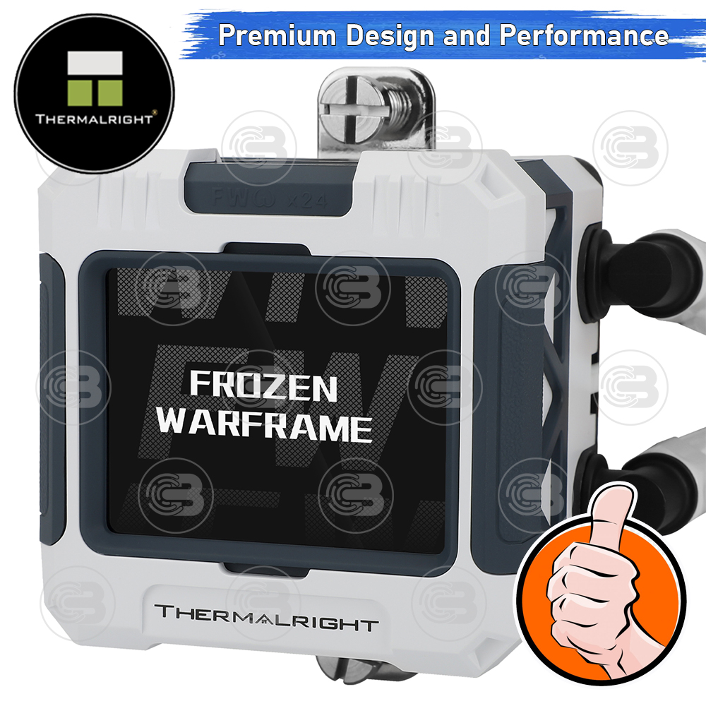 [CoolBlasterThai] Thermalright FROZEN WARFRAME X 360 WHITE (FANLESS) AIO Liquid CPU Cooler (AM5/LGA1851 Ready) ประกัน 5 ปี