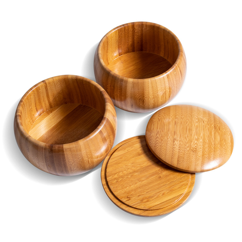 โถหมากล้อมไม้ไผ่ (2ใบ)