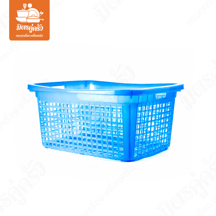 ตะกร้าเหลี่ยมต่ำ (สีสดใส) No.409A