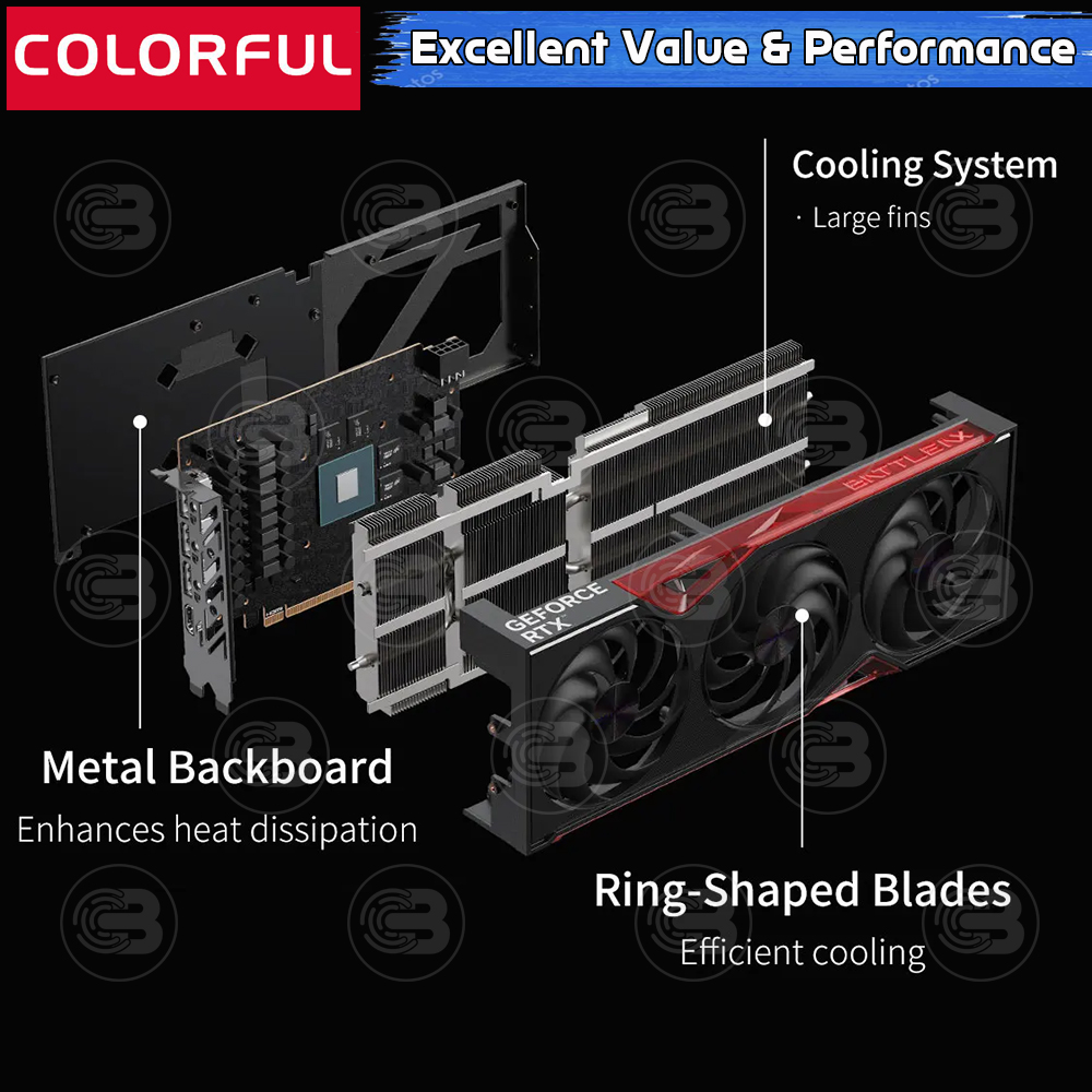[CoolBlasterThai] COLORFUL VGA GeForce RTX5060 Battle AX 8GB-V (NB EX) GDDR7 (3Y)