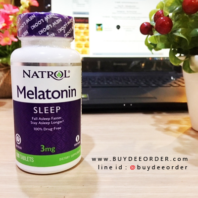 Natrol Melatonin TR Time Release 3 mg 100 Tablets เมลาโทนินผสมวิตามินบี 6 ช่วยให้หลับสบายและคลายเครียด (ปลดปล่อยสารอาหารต่อเนื่องยาวนาน 8 ชั่วโมง)