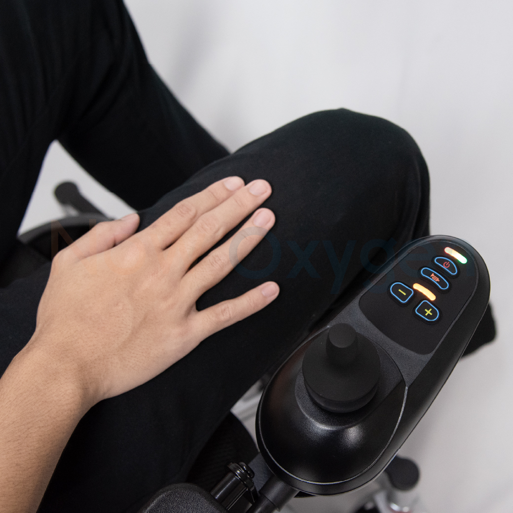 รถเข็นไฟฟ้าแบบพับได้ แบตเตอรี่ลิเธียม (Lithium Battery) รับประกัน 1 ปี