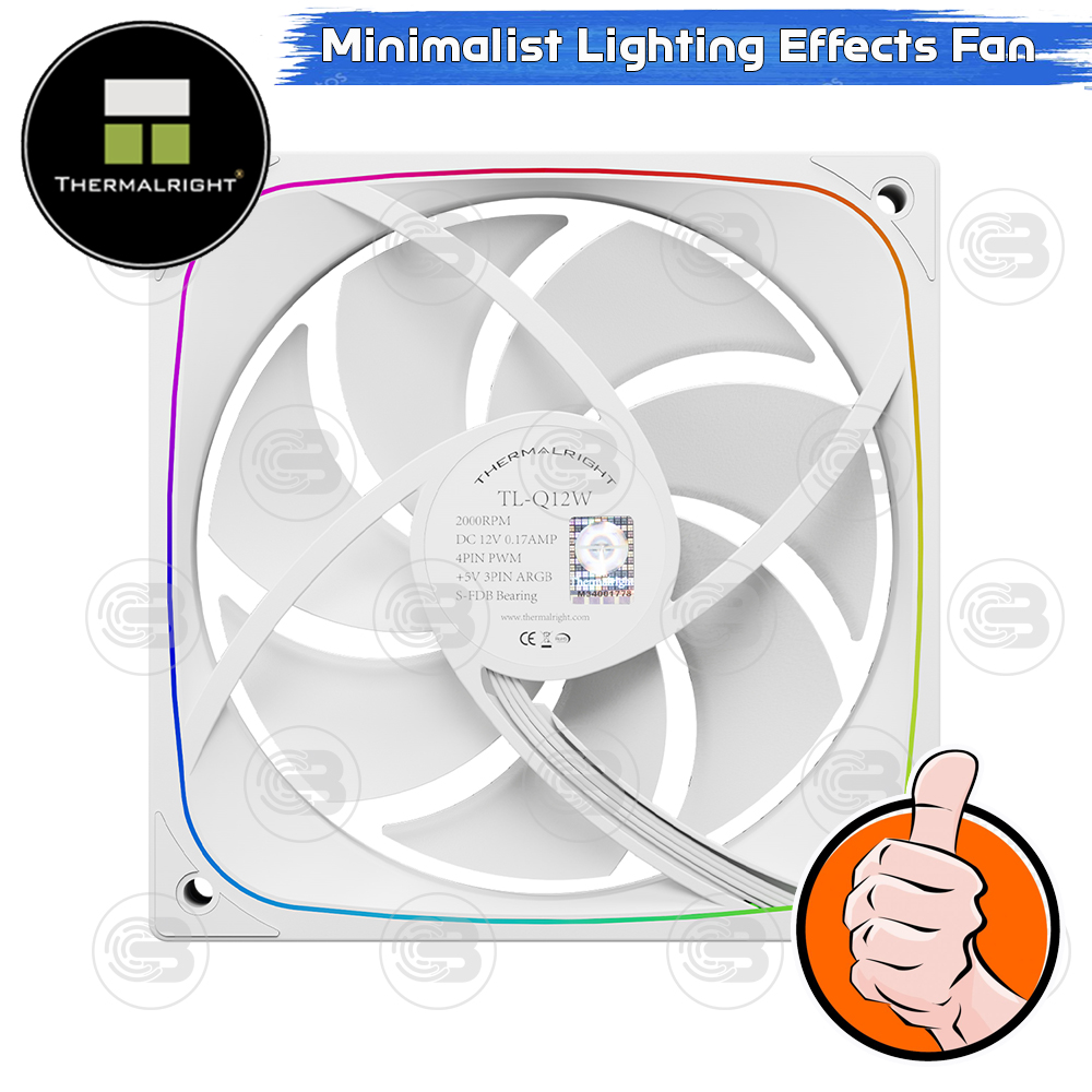 Thermalright TL-Q12W A-RGB Fan Case (size 120 mm.) ประกัน 3 ปี