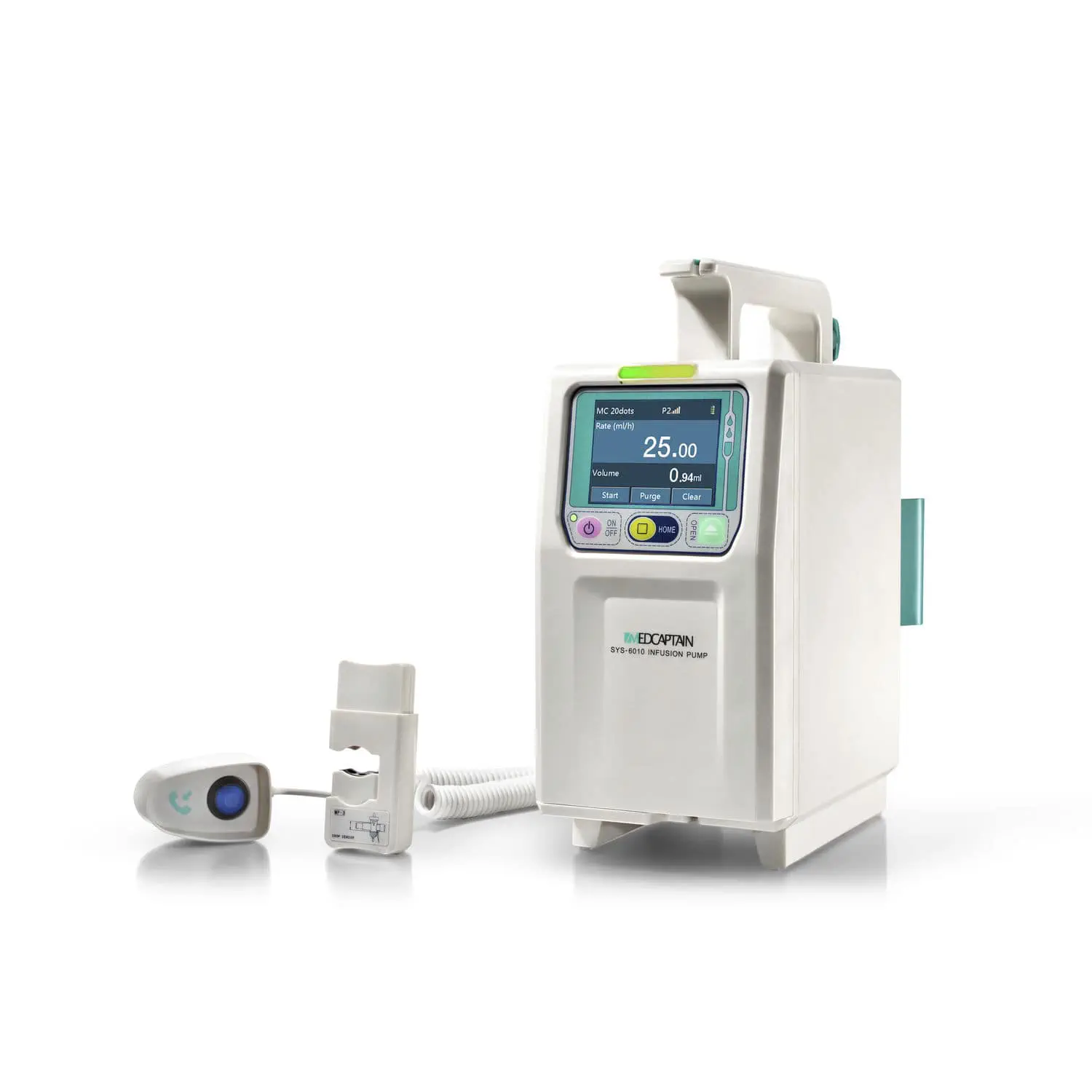 เครื่องควบคุมการให้สารละลายทางหลอดเลือดดำ Infusion Pump Medcaptain รุ่น SYS-6010A รับประกันศูนย์ไทย 1 ปี