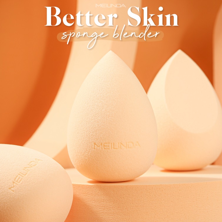 แท้พร้อมส่ง‣ MEILINDA Better Skin Sponge Blender ฟองน้ำไข่ ฟองน้ำเกลี่ยรองพื้น เมลินดา