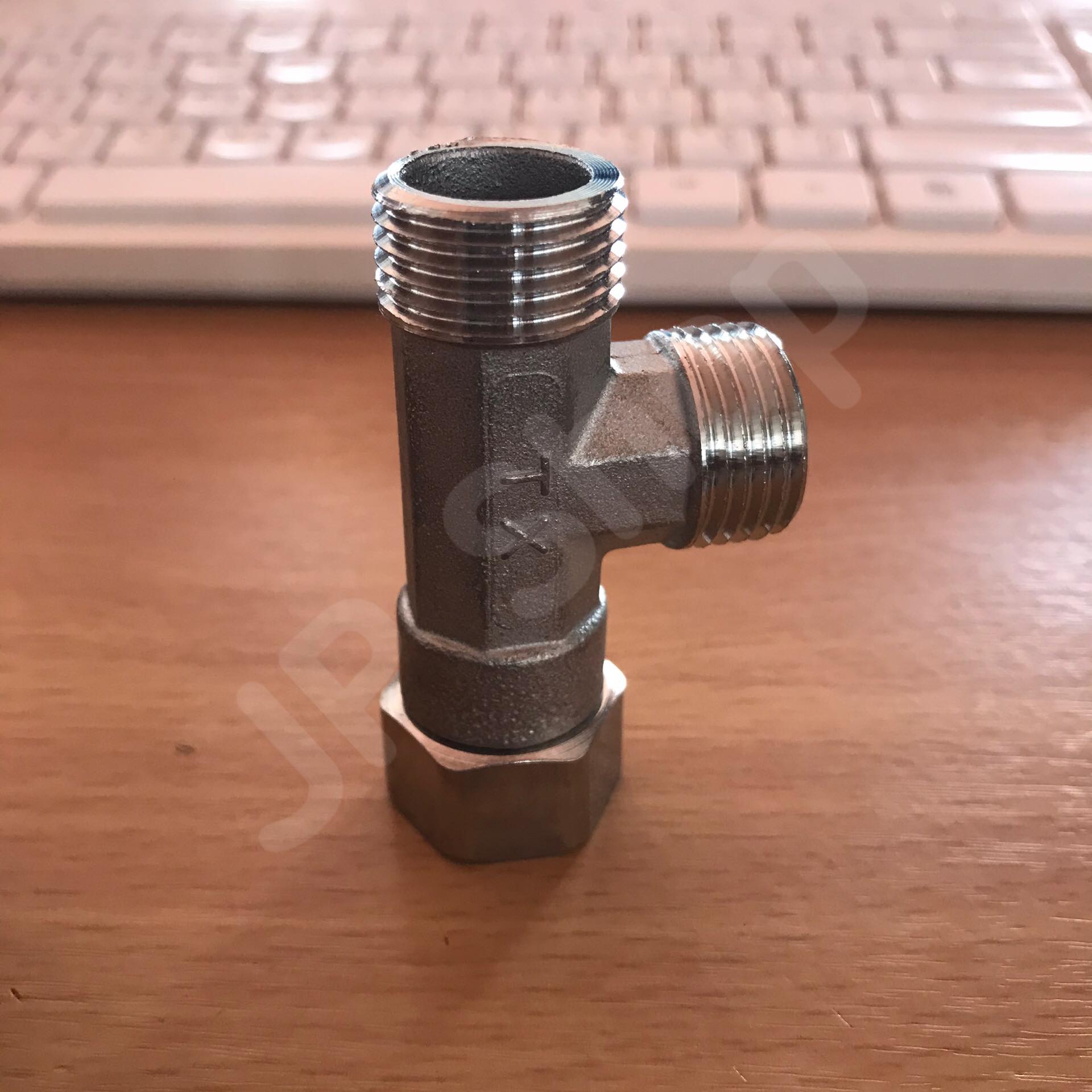 สามทางยูเนี่ยน 1/2'' (4หุน) พร้อมลูกยาง นอก-นอก-ในสแตนเลส304 #0155