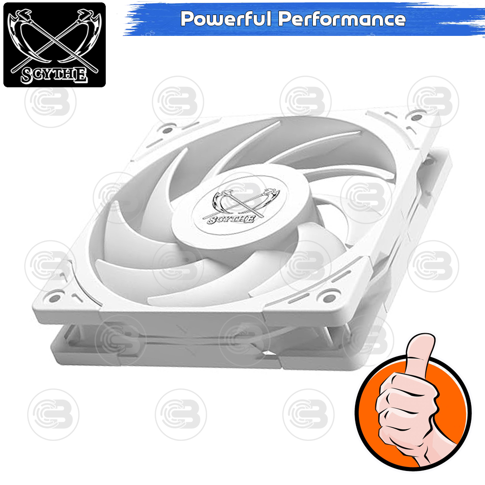 [CoolBlasterThai] SCYTHE Wonder Tornado 120 White 3-Pack Fan Case (size 120 mm.)