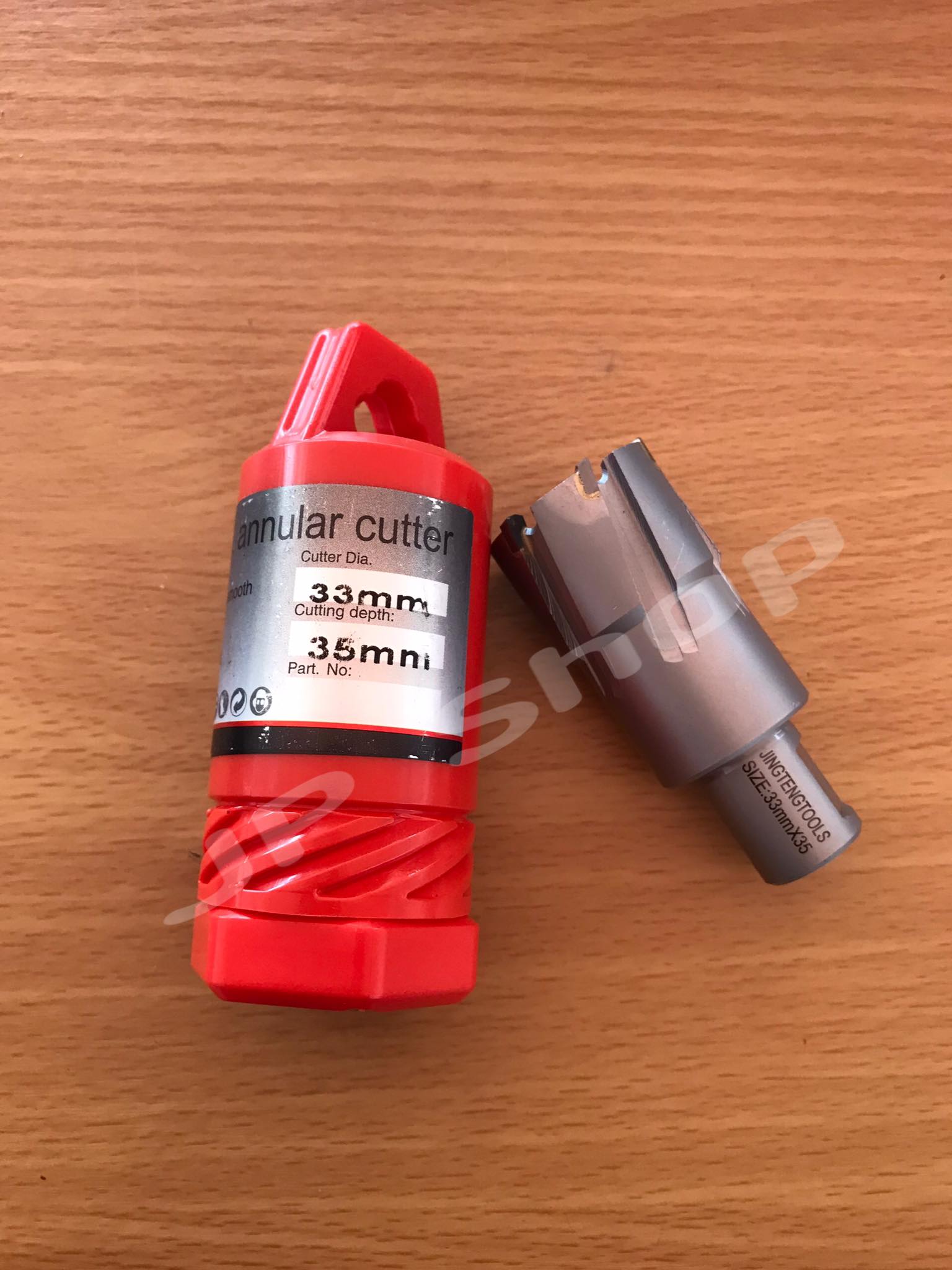 ดอกสว่านเจ็ทบอส แบบโฮลซอว์คาร์ไบสำหรับเจาะเหล็กหนา ด้วยสว่านแม่เหล็กไฟฟ้า ขนาด33*35 มม. #3335