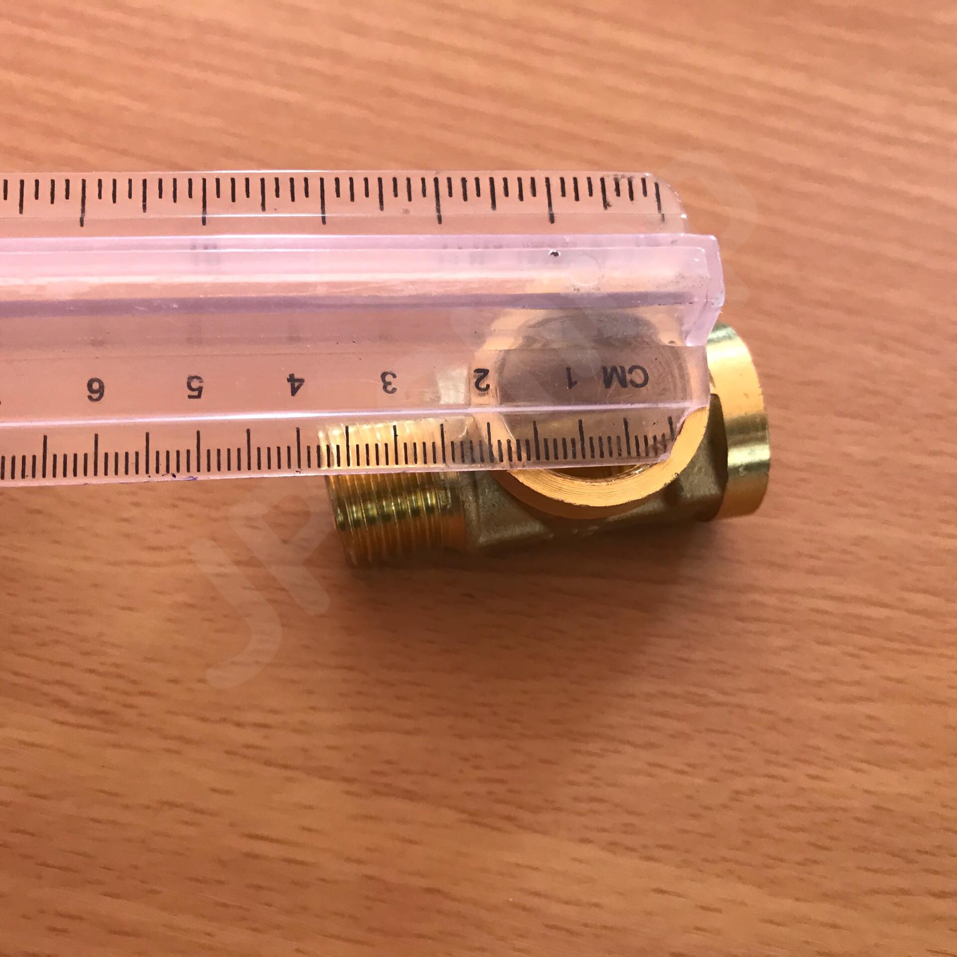 ข้อต่อทองเหลืองสามทางขนาด 4 หุน เกลียวนอก1 เกลียวใน 2 ข้อต่อ เกลียวนอก-ใน-ใน ทองเหลือง สามทาง #2254