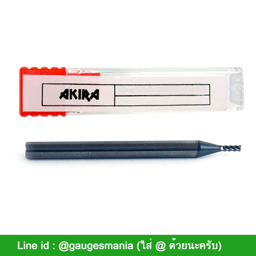 Akira เอ็นมิล ดอกกัด คาร์ไบด์ 4 ฟัน ขนาด 1.5 มม สำหรับงานสเตนเลส