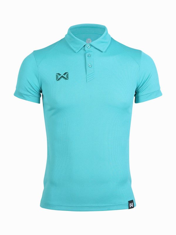 Warrix Vaffle Polo Shirt รหัส WA-222PLACL34 เสื้อโปโล วอริกซ์ แขนสั่น สีเขียวมิ้น CC