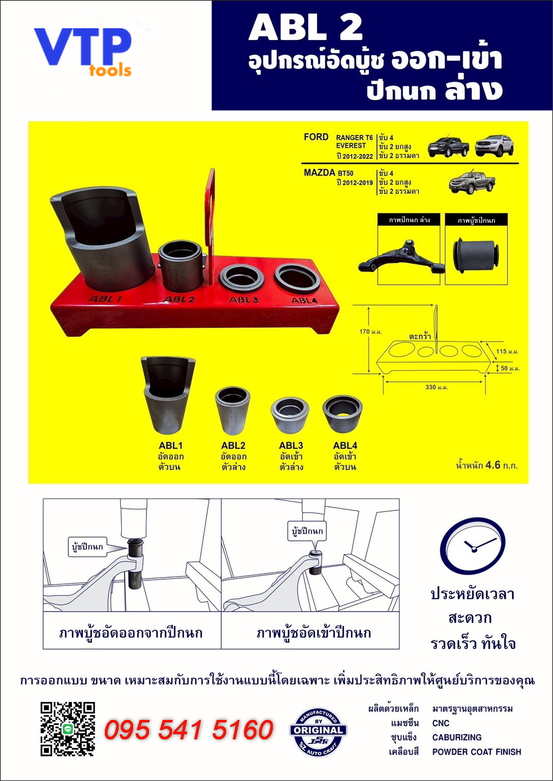 เครื่องมืออัดบู้ชปีกนกล่าง Ford, Mazda