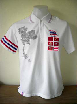 เสื้อโปโลลายธงชาติ รุ่นลาย 7 ธง