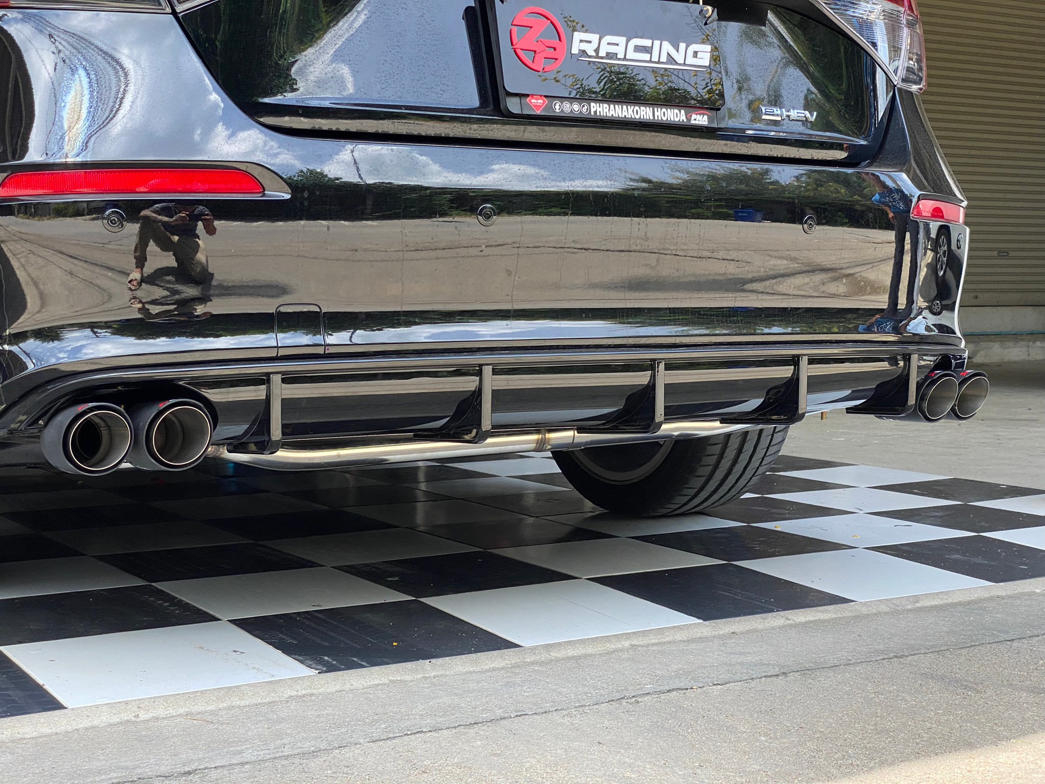 ชุดลิ้นหลัง ดิฟฟิวเซอร์ Civic FE 2022 พร้อมชุดท่อคู่