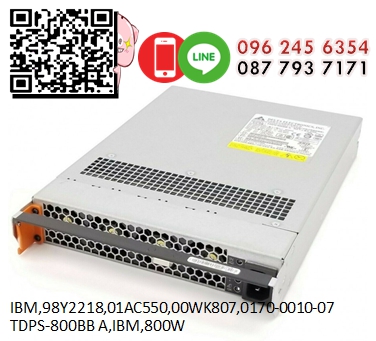 IBM,01AC307,R0636-F0060-03,TDPS-800BB B,IBM Power Supply,for 2078-24E,V5000,SFF,Expansion,EXP24S