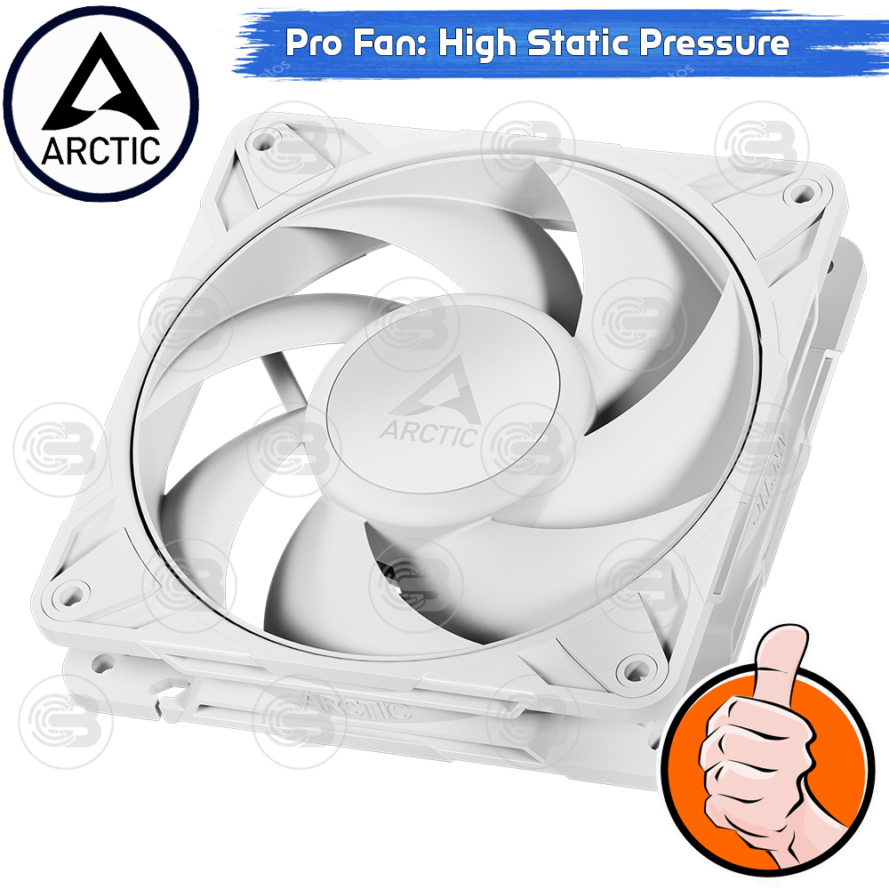 [CoolBlasterThai] ARCTIC P12 PRO PST WHITE(120 mm.) PC Fan Case ประกัน 6 ปี