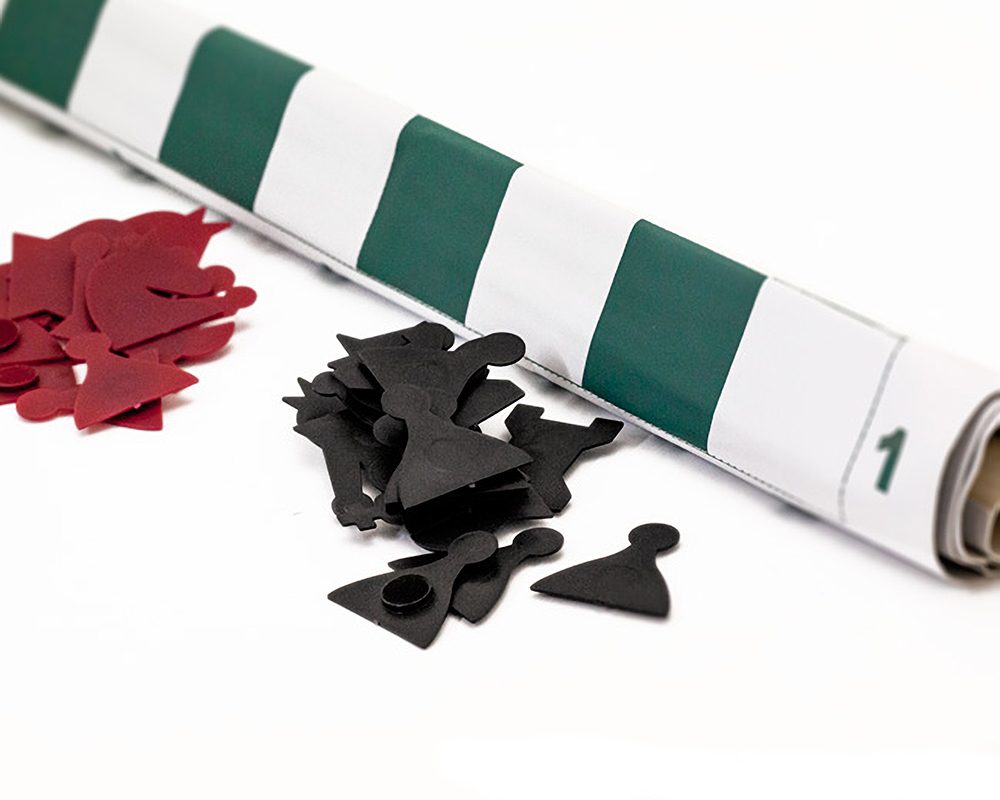 ชุดกระดานสาธิตหมากรุกสากล(ไวนิล+แม่เหล็ก) 28" Magnetic-Style Chess Demonstration (Teaching) Board Set with Deluxe Carrying Bag