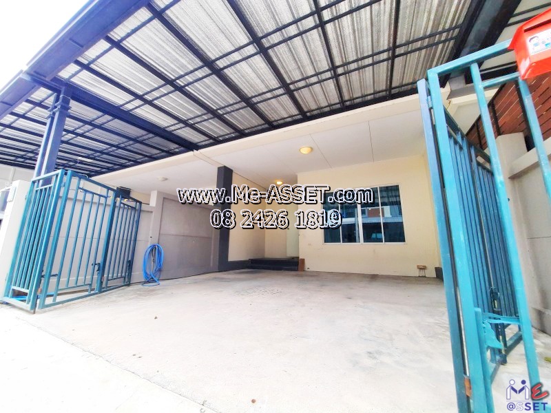 ขายและเช่าทาวน์โฮม โซนเลียบคลองพระอุดม ซอยวัดท่าเกวียน เชื่อมถนนกาญจนาภิเษก ถนน345 ใกล้บริษัทซีพีแรม คลังสินค้า7-11 คลังสินค้าเทสโก้โลตัส ตลาดวัดทองสะอาด : มบ.บ้านสวนธนาการ์เด้น : 2 ชั้น 22.7 ตร.วา