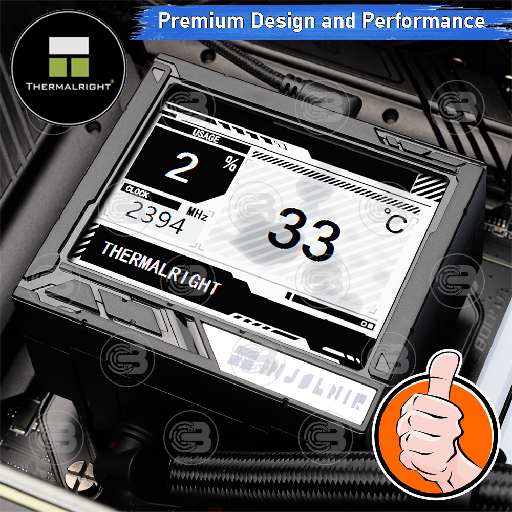 [CoolBlasterThai] Thermalright Mjolnir Vision X 360 BLACK (FANLESS) AIO Liquid CPU Cooler (AM5/LGA1851 Ready) ประกัน 5 ปี