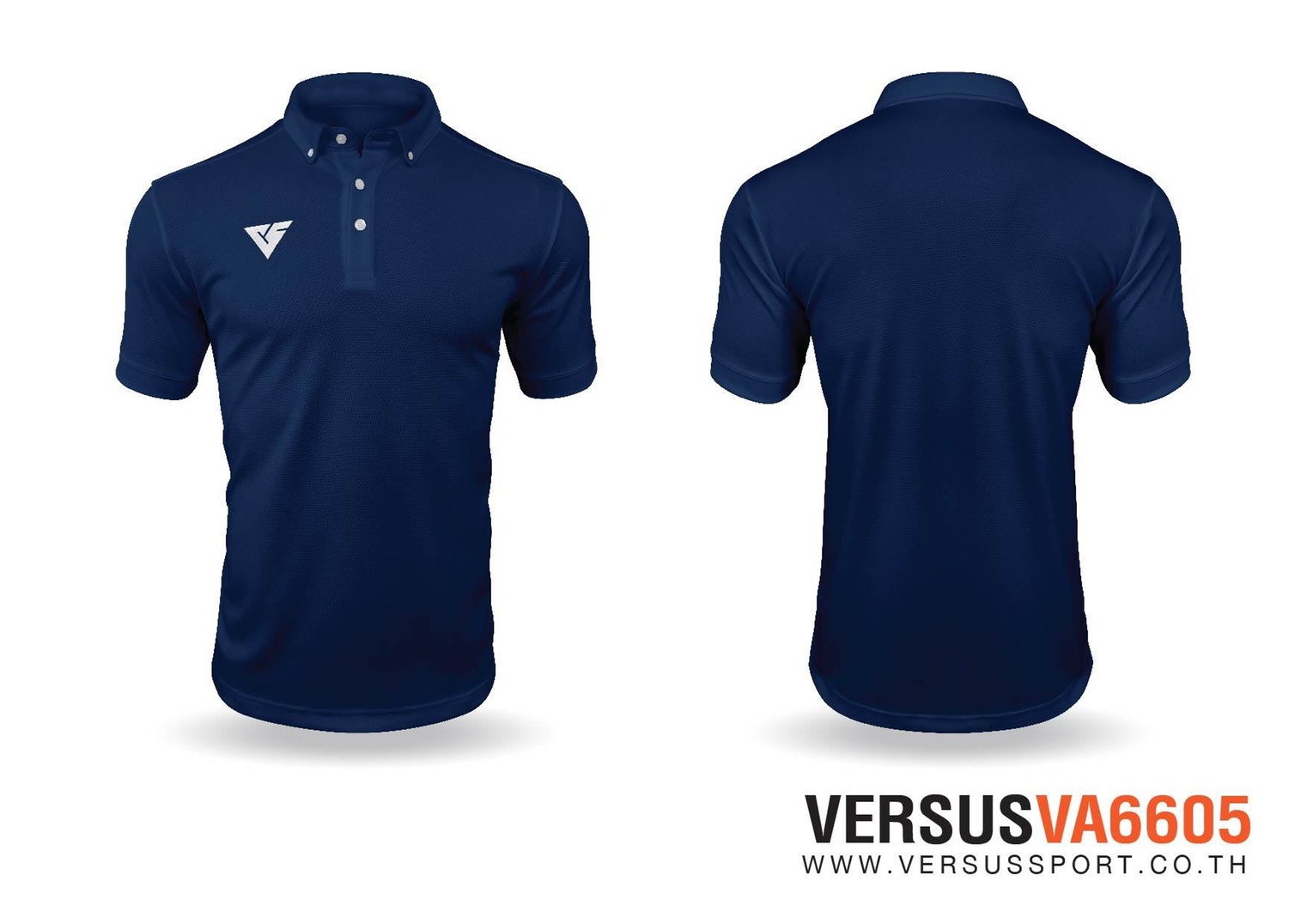 POLO SPORT VERSUS VA6605 เสื้อโปโลสปอร์ต โปโลสปอร์ต กรมท่า