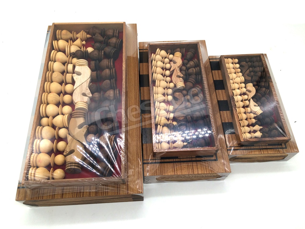 หมากรุกฝรั่งไม้พับ chess 3in1