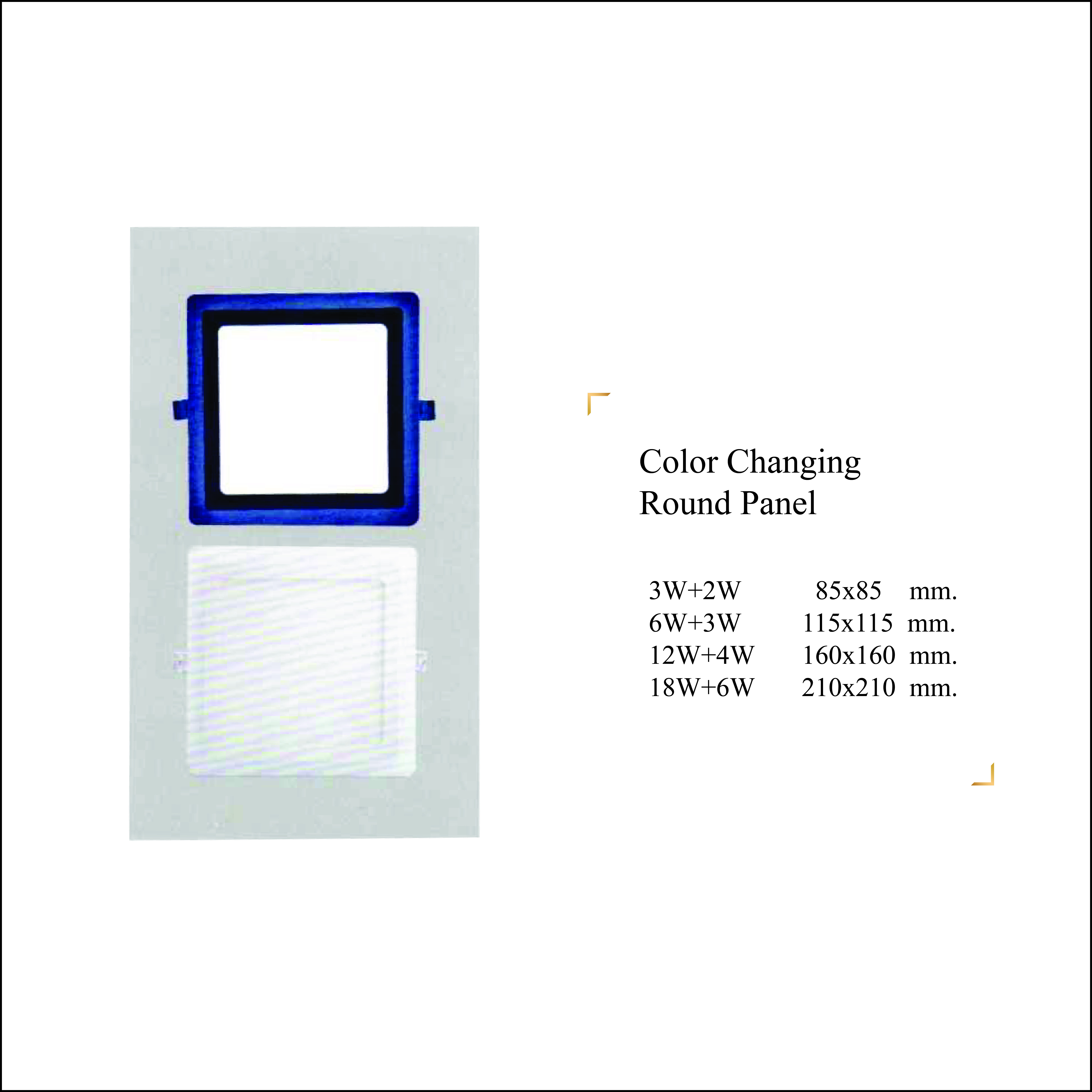 Color Changing Round Panel