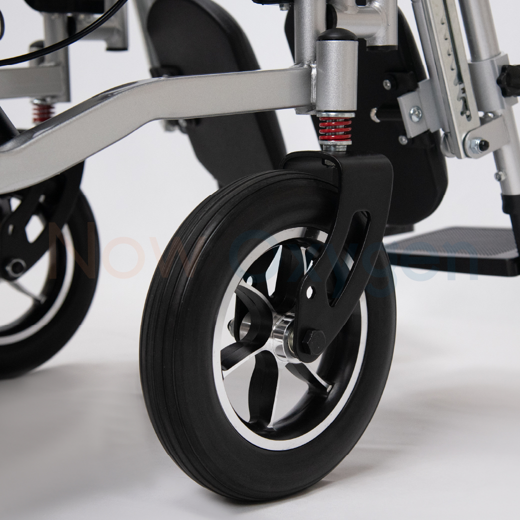 รถเข็นไฟฟ้า รุ่นพนักพิงสูง (High Back) ปรับเอนนอน ปรับยืดขาและเหยียดขา รับประกัน 1 ปี