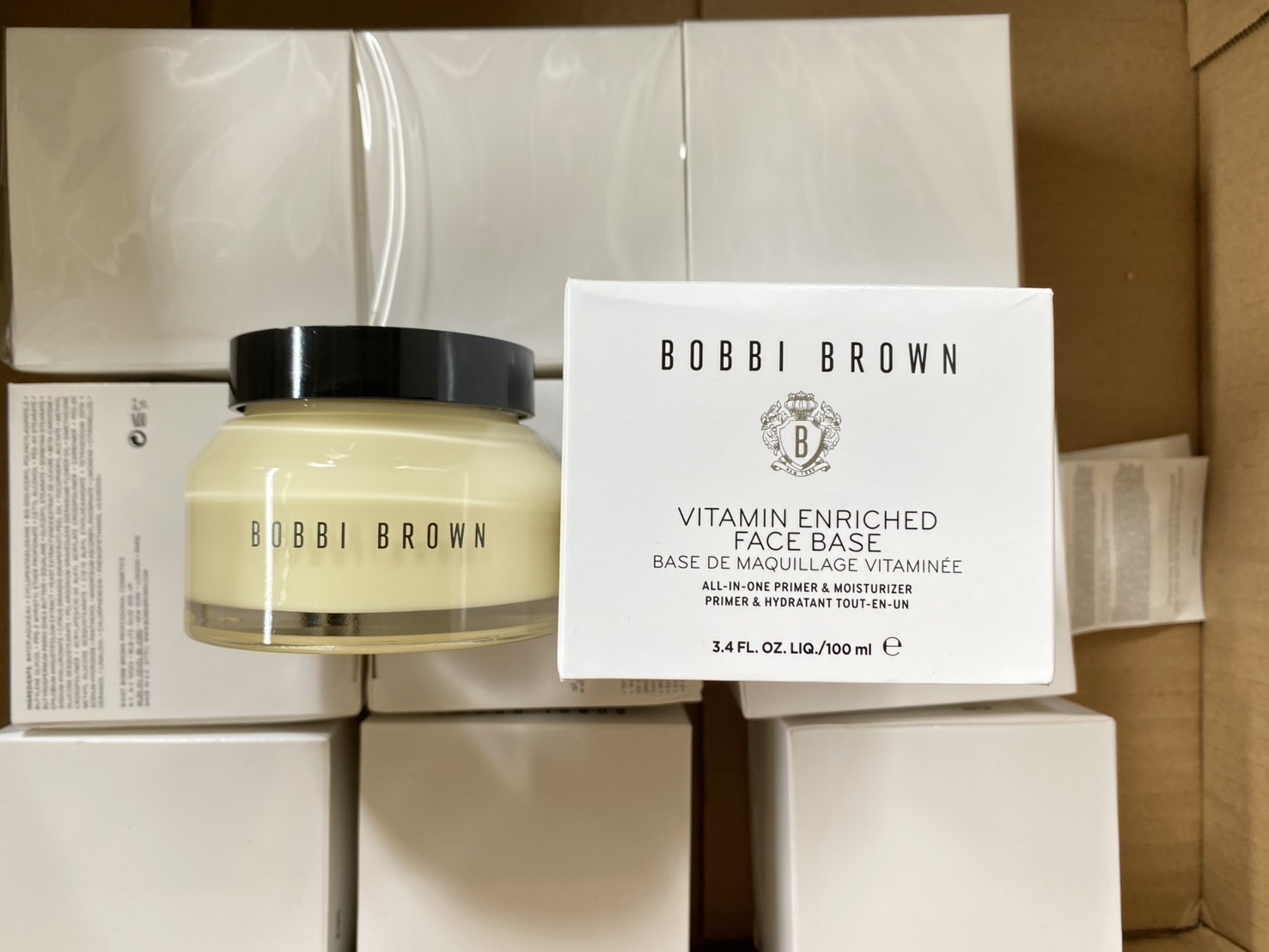 Bobbi Brown Vitamin Enriched Face Base • 100ml. All-In-One Primer & Moisturizer (2-in-1) ครีมบำรุง + ไพรเมอร์ (1กระปุก)