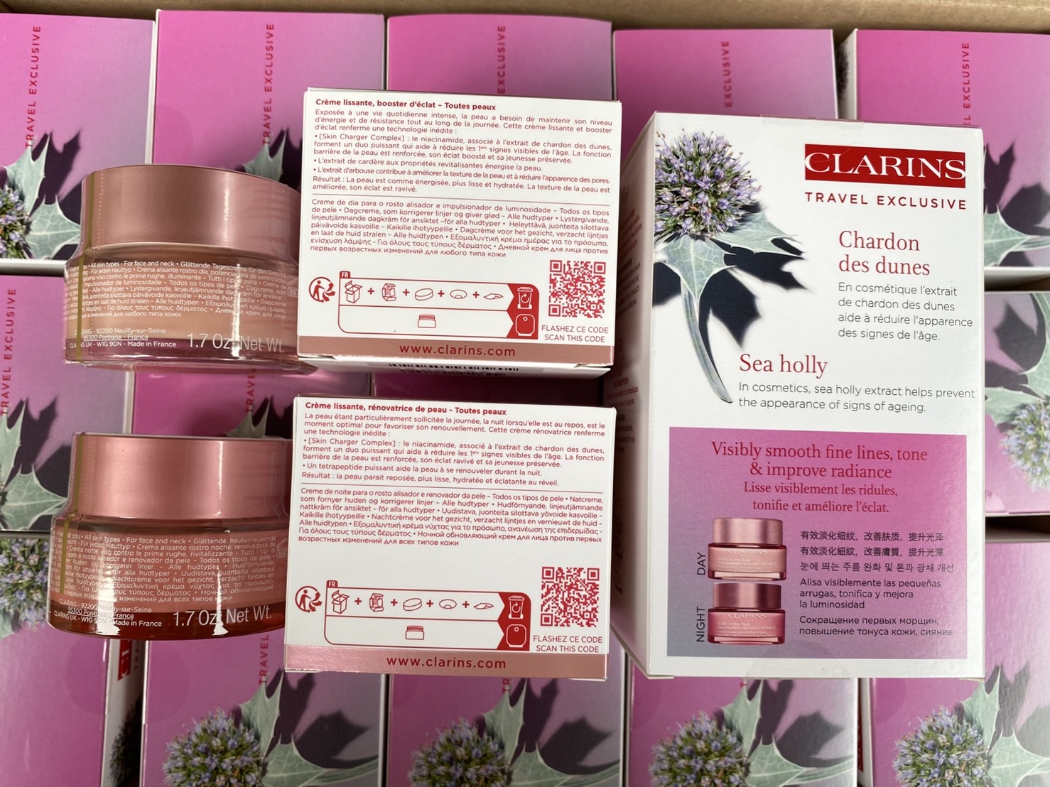 Clarins Multi-Active Day & Night Cream Set (50ml x 2 กระปุก) เซตบำรุงผิวครบสูตร ทั้งกลางวัน–กลางคืน