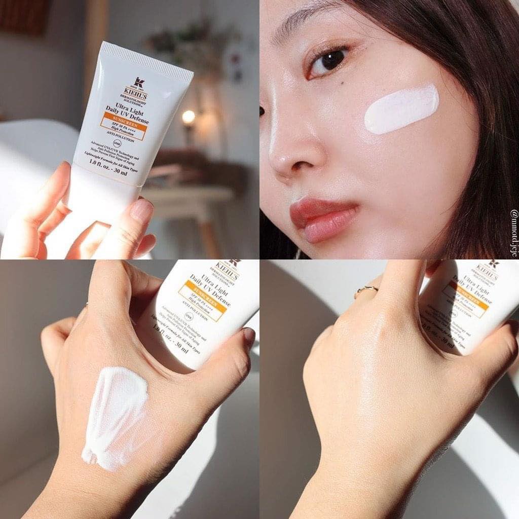 Kiehl's Ultra Light Daily UV Defense Sunscreen SPF 50 PA+++ 60ml. ครีมกันแดดเนื้อฟลูอิด