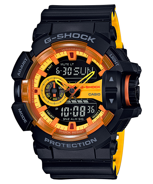 GA-400BY-1ADR Yellow Orange Accent จาก G-SHOCK