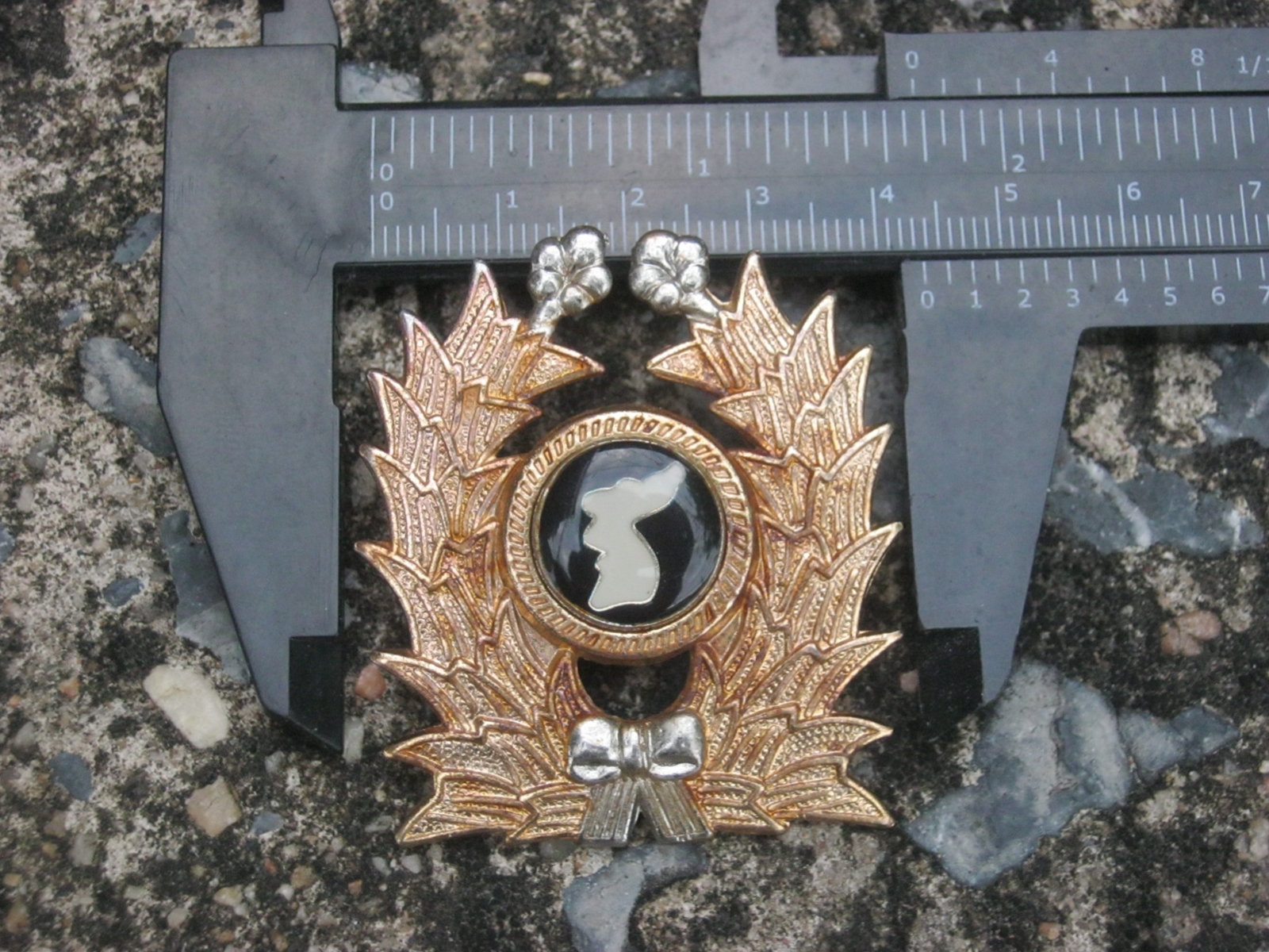 อาร์ม โลหะหน้าหมวกทหารเกาหลี กองทัพบก