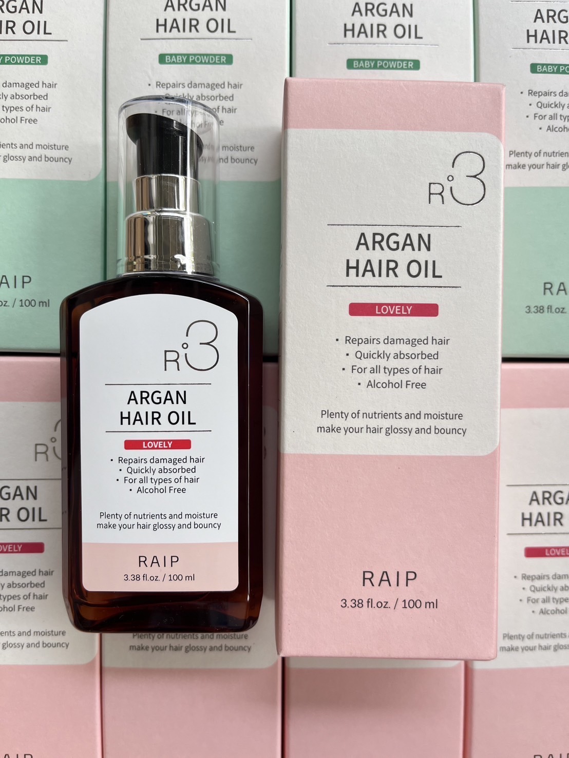 Raip R3 Argan Hair Oil 100ml. ออยล์บำรุงผม ผมนุ่ม เงางาม ไม่ชี้ฟู (1ขวด)