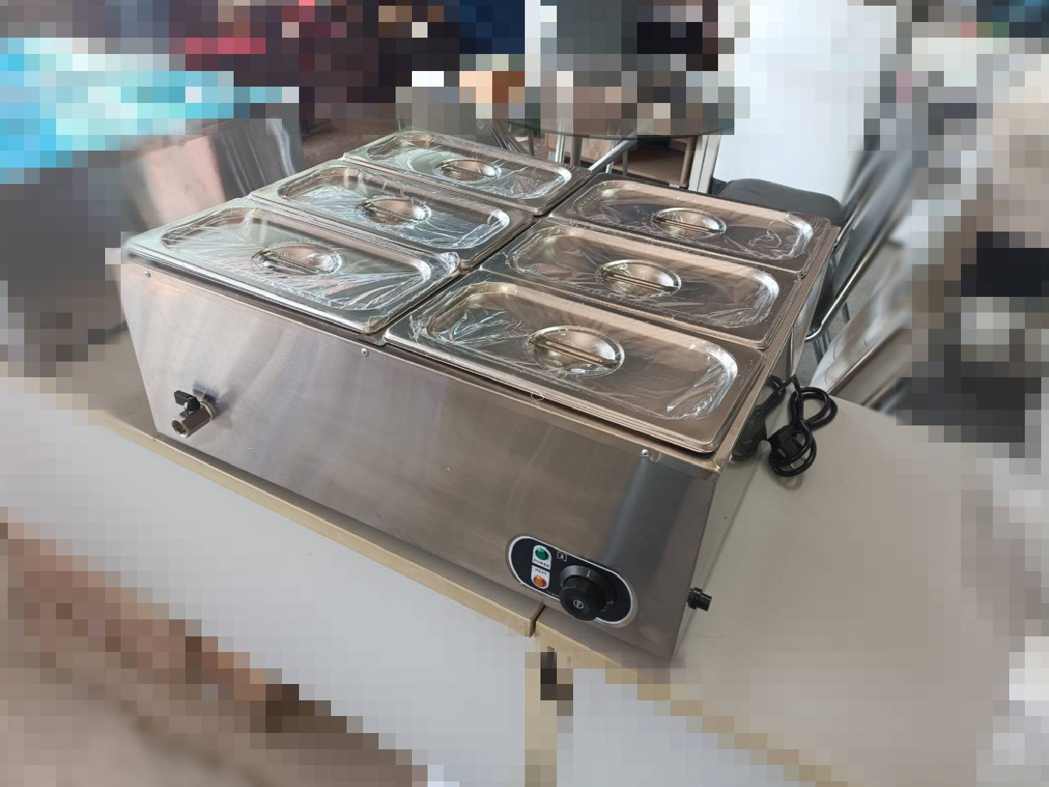 เตาอุ่นไฟฟ้าสแตนเลส 6 ถาด รุ่น : EH-6