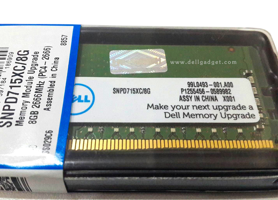 Dell Memory Upgrade 8GB 1RX8 DDR4 UDIMM 2666MHz ECC แท้ ราคา พิเศษ แรม Server Dell 8Gb Ram Dell T30 T130 T140 T330 T340 R230 R240 R330 R340 แท้ ประกันศูนย์ Dell Thailand 1 ปี