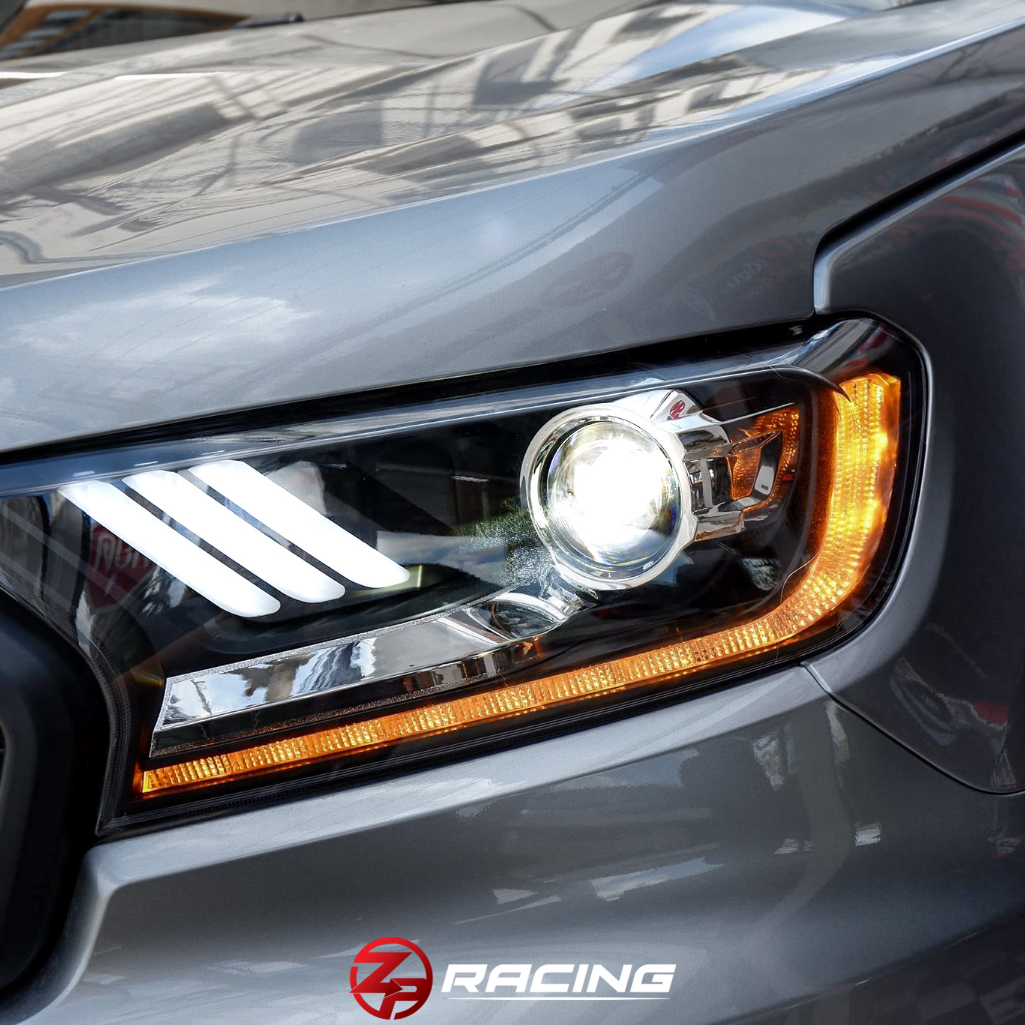 ไฟหน้าฟอร์ด โคมไฟหน้า EVEREST/Ranger BI-LED MUSTANG รับประกัน 1 ปี
