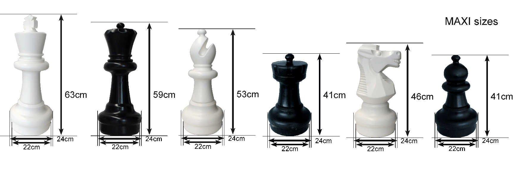 25" Giant Chess Set with Nylon Board ชุดหมากรุกยักษ์25นิ้ว+กระดานผ้าไนลอน