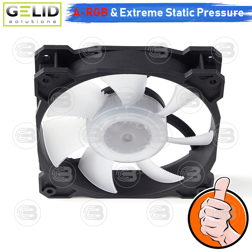 [CoolBlasterThai] GELID RADIANT-D 12CM (120mm) Extreme Performance A-RGB Fan Case ประกัน 5 ปี