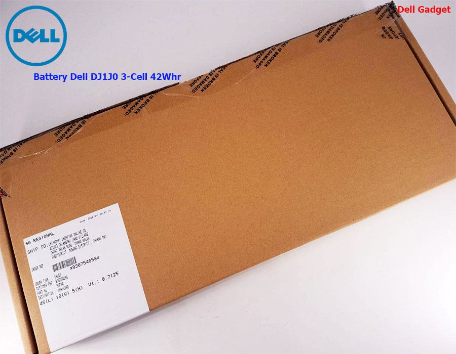 Battery Dell Latitude 7280 , 7290 แท้ ราคาพิเศษ DJ1J0 42Wh แบตเตอรี่ Dell 7280 , แบตเตอรี่ Dell 7290 รับประกันศูนย์ Dell Thailand