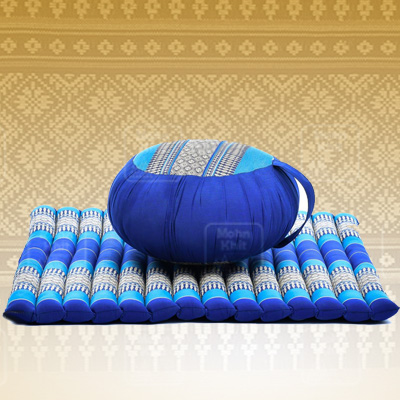 Set หมอนกลมเสื่อระนาดโยคะ//Dimension round Zafu seat pillow Mattress 69 x 78 x 4.5 cm