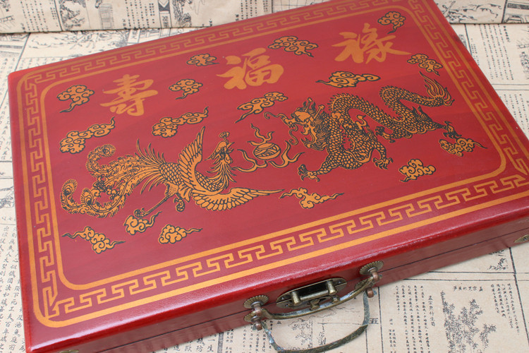 ชุดไพ่นกกระจอกกล่องหนัง