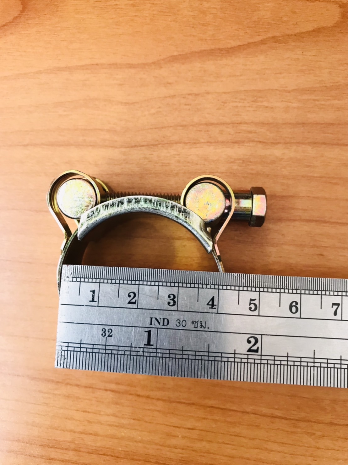 เข็มขัดรัดท่อชุบซิงค์ ปลอกรัดชุบซิงค์ 36-39 มม. #3639 สาย รัด ท่อ