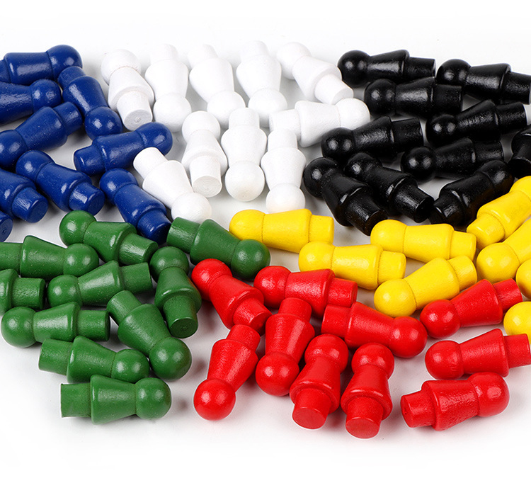 หมากฮอสจีนไม้ Chinese Checkers (ไม้ยางพารา)