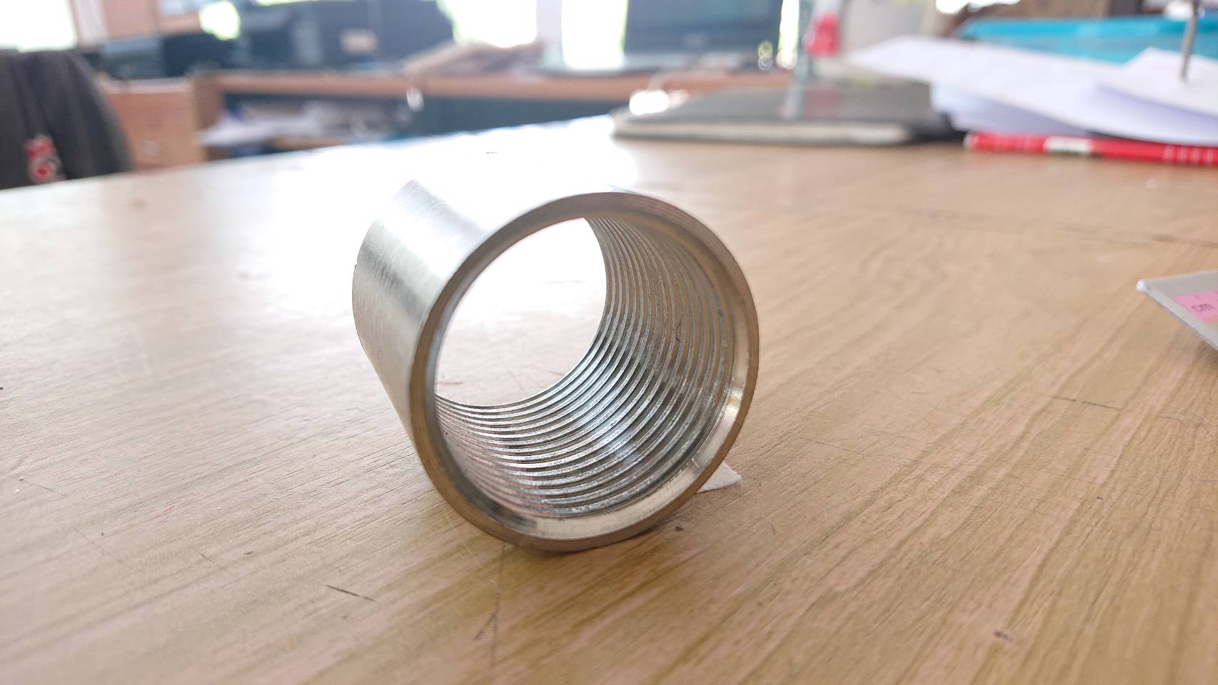 ข้อต่อตรงสแตนเลส304 เกลียวใน NPT ขนาด 1 นิ้ว #6004128