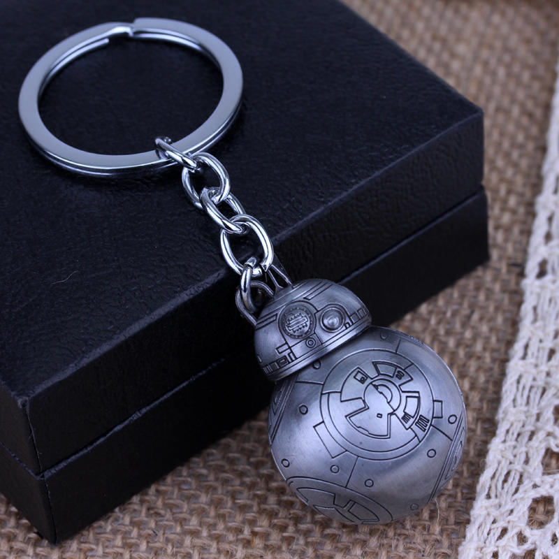 พวงกุญแจ โลหะ BB-8 สีเทา - Star Wars Keychain