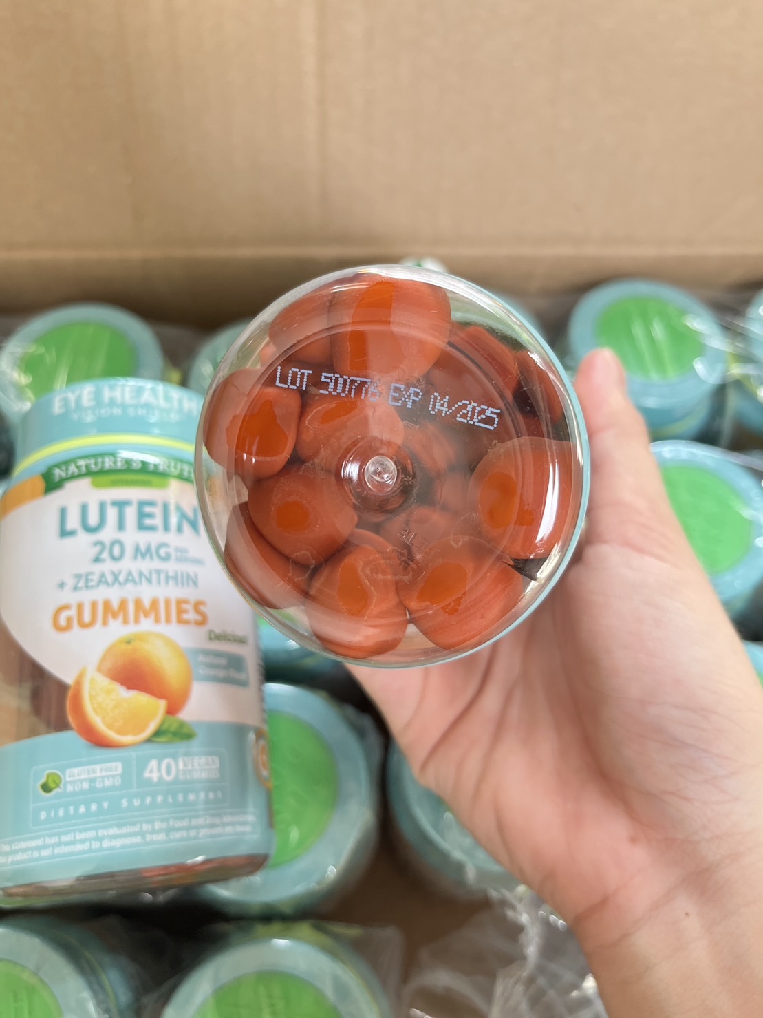 Nature's Truth Vitamins Lutein 20 mg. + Zeaxanthin (บรรจุ 40 gummies) กัมมี่วิตามินลูทีน รสส้ม บำรุงดวงตา