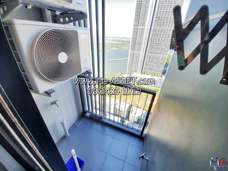 ขายคอนโดริมแม่น้ำเจ้าพระยา ใกล้รถไฟฟ้า ย่าน ตลาดต้นสัก แยกพระนั่งเกล้า สนามบินน้ำ : เดอะโพลิแทนรีฟ The Politan Rive : 31.12 ตร.เมตร