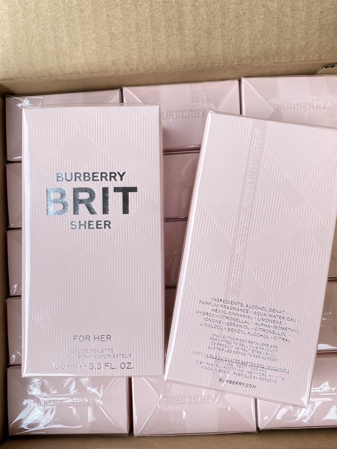 Burberry Brit Sheer Eau De Toilette 100ml. น้ำหอมของแท้
